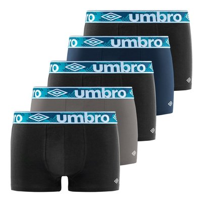 Lot de 5 Boxers coton Uni UMBRO