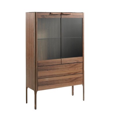 Vitrine en bois de noyer ANGEL CERDA
