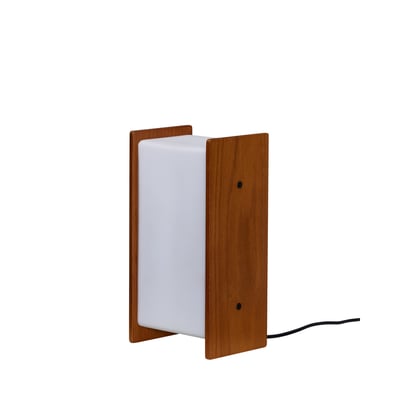 Lampe de table Oak wood Opal glass SABI HUBSCH