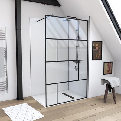 Paroi de douche  -  - Effet briques HOME MAISON