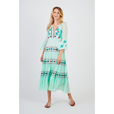Robe longue brodée CARACAS DERHY
