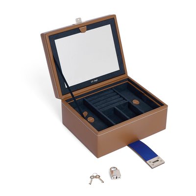 Boîte à bijoux moyen modèle en cuir LE TANNEUR