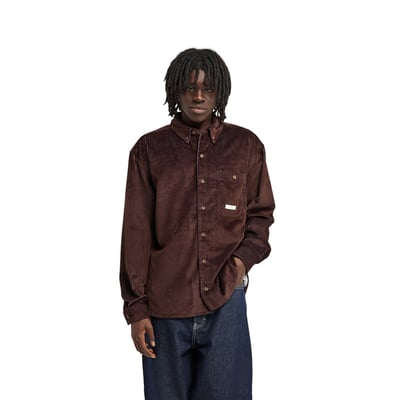 Chemise manches longues en velours côtelé RELAX BI COLOR ELEMENT