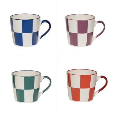 Coffret de 4 mugs Kubo 40 cl - KUBO TABLE PASSION