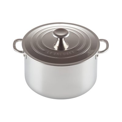 Cocotte ronde haute Signature Inox LE CREUSET