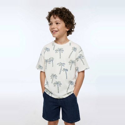 T-shirt manches courtes imprimé en coton BIO GOTS MONOPRIX
