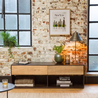 Meuble TV en bois de manguier  HARRY MADE IN MEUBLES 