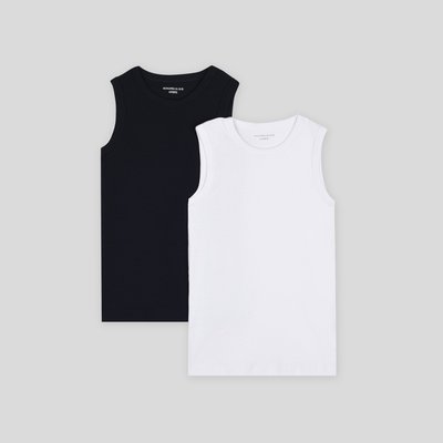 Lot de 2 débardeurs, Coton BIO, OEKO-TEX MONOPRIX KIDS