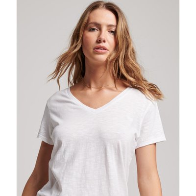 T-shirt uni col V SUPERDRY