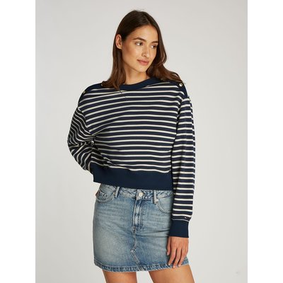 Sweat às riscas, gola redonda TOMMY HILFIGER