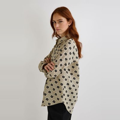Chemise manches longues imprimée en coton BIO GOTS MONOPRIX