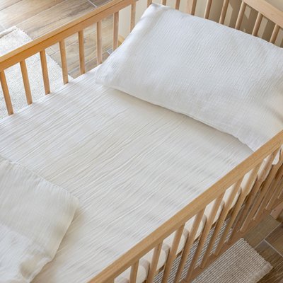 Drap housse bébé gaze de coton NOA - NOA TERRE DE NUIT