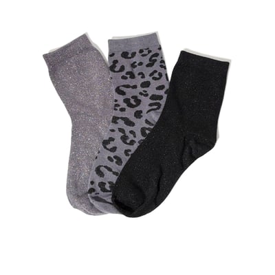 Lot de 3 paires de chaussettes pailletées
 ANINA DEELUXE