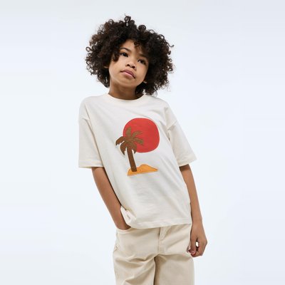 T-shirt manches courtes imprimé en coton BIO GOTS MONOPRIX