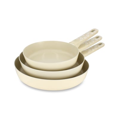 Lot de 3 poêles 20/24/28 cm en aluminium, MARGUERITE MENASTYL