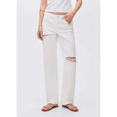Jean straight-fit déchirures MANGO TEEN