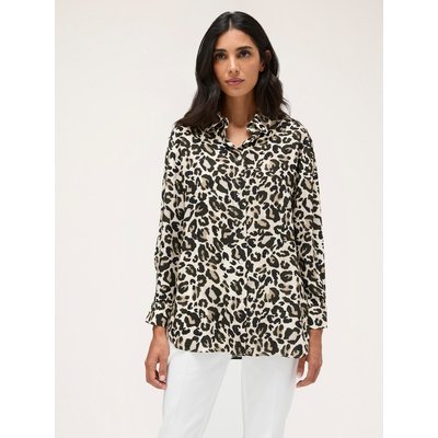 Chemise fluide en viscose à motif animalier MOTIVI