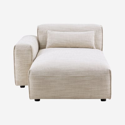 Méridienne d'angle gauche en tissu KOFI II HABITAT