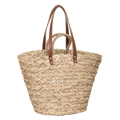 Panier de course en osier tressé double anse ATMOSPHERA