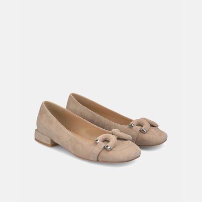 Ballerines plates en cuir à bout rond ALMA EN PENA
