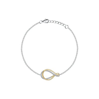 Bracelet en argent 925  et oxyde de zirconium ROSELINE