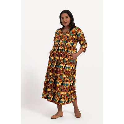 Robe en jersey, coupe évasée, imprimé entier ULLA POPKEN