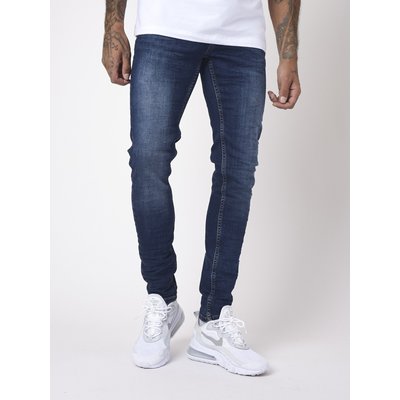 Jean skinny basic bleu brut effet gratté PROJECT X