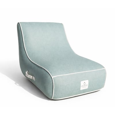 Fauteuil gonflable riviera en olefin couleur vert d'eau 105x75x75 cm COCO LOUNGE