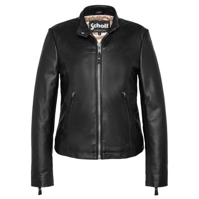 Blouson biker, cuir d'agneau SCHOTT
