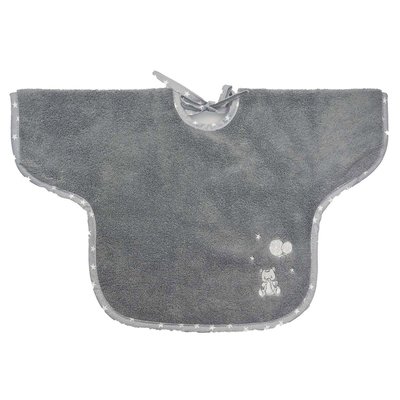 Bavoir à manches en coton peigné Zéro Twist BABY SOFT OURS SENSEI MAISON