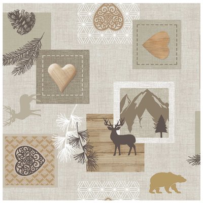Nappe Toile cirée au mètre Genovia DOUCEUR D'INTÉRIEUR