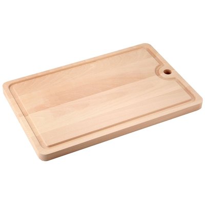 Planche à découper en bois avec récupérateur de jus FACKELMANN