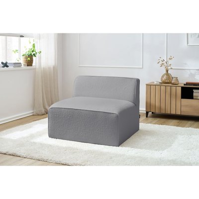 Chauffeuse pour canapé modulable 1 place(s) en tissu bouclette, MEGEVE BOBOCHIC