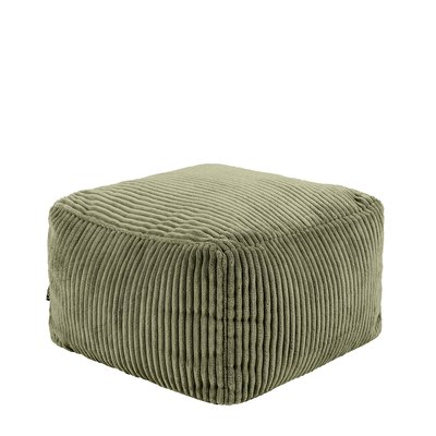 Repose-pieds carré velours côtelé Oeko-Tex® - AMARA ICON