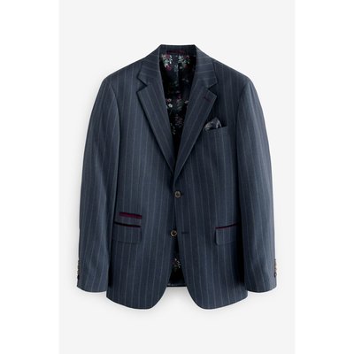 Veste de costume ajustée à rayures NEXT