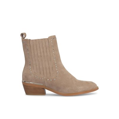 Bottines en cuir avec détail de clous ALMA EN PENA
