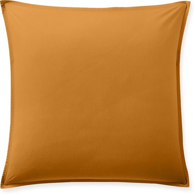 Taie d'oreiller percale de coton lavé unie, Elegance BATON ROUGE