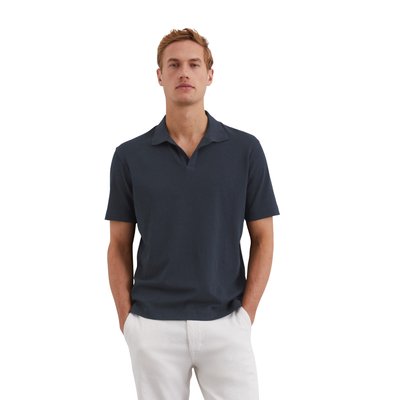 Polo en jersey régulier en coton bio et en lin MARC O'POLO