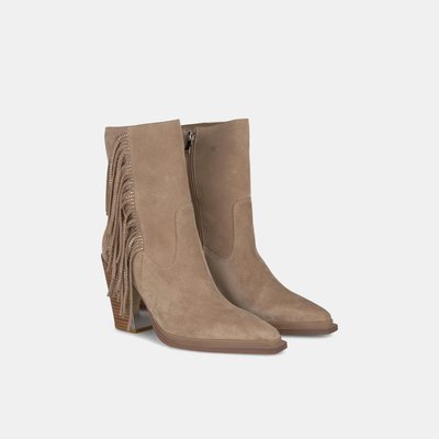 Bottines en cuir à franges ALMA EN PENA