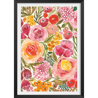 Poster fleurs pivoine HEXOA