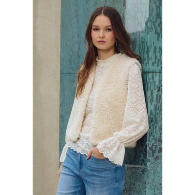 Veste sans manches imitation mouton MOLLY BRACKEN