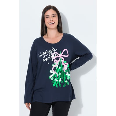 T-shirt de Noël, motif branche de gui ULLA POPKEN
