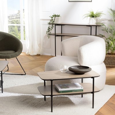Table basse double plateau effet bois LANDAISE PIER IMPORT