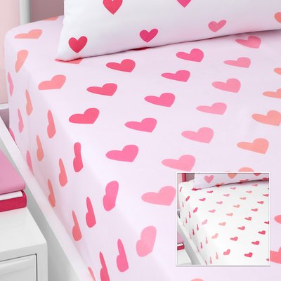 Hearts and Stripes Fitted Sheet - Two Pack CATHERINE LANSFIELD