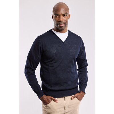Pull col V - laine GUY DE BERAC
