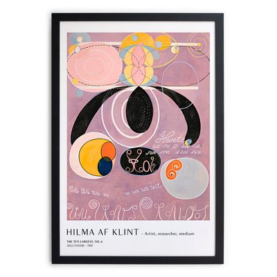 Tableau avec cadre noir 40x30 HILMA 1 REALLY NICE THINGS