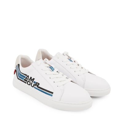 Baskets En Cuir Simone Retro Amour BONS BAISERS