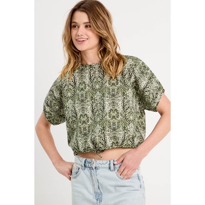 Blouse noeud manches courtes CACHE CACHE