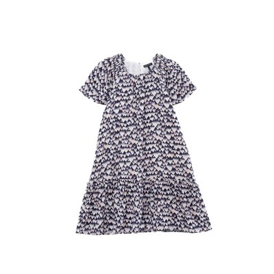 Robe en viscose graphique cœurs IKKS