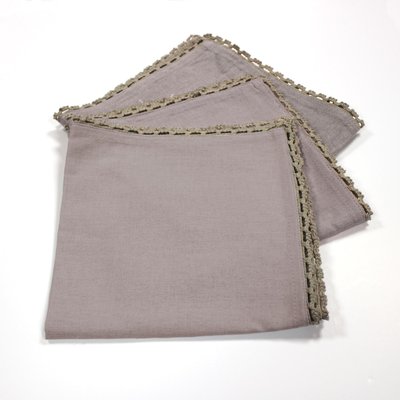 3 Serviettes de table Feminas naturel DOUCEUR D'INTÉRIEUR